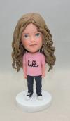 Cute girl bobbleheads Custom birthday Make Bobble heads