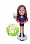 Custom bobblehead playing volleyball