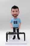 Playing the marimba-custom bobbleheads