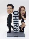 Custom couple bobbleheads