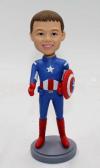 Captain my face superhero Custom Bobblehead