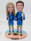 Scuba Diving Couple Bobbleheads