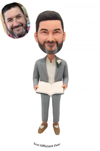 Best Officiant Ever Gifts - Custom Bobbleheads wedding gifts ideas for wedding officiant pastors