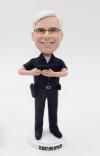 Police officer with gun-custom bobbleheads