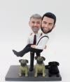 Gay wedding cake toppers Figures