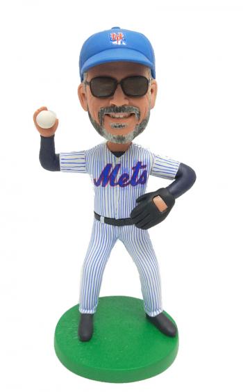 Custom Mets baseball bobblehead doll