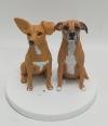 Custom dog bobbleheads two dogs