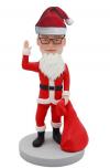 Custom Santa Claus Bobblehead Delivering Presents