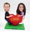 Custom couple bobbleheads- True Love