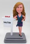 Lady's Realtor bobblehead- Fully Custom