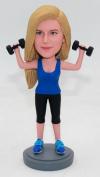 Custom bobblehead bodybuilding with barbell