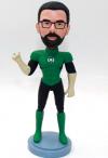 My face superhero custom bobbleheads Green Lantern