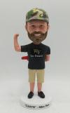 Custom bobblehead- with red foam finger