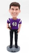 Custom Rugby Player Bobblehead doll