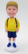 Custom school boy bobblehead