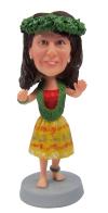 Custom hula girl bobbleheads