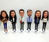 Custom bobblehead group of 6 for employees