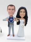 Custom wedding cake topper Super dad super boss groom