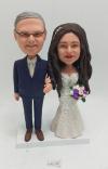 Custom wedding cake topper bobblehead doll