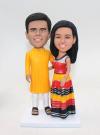 Custom couple bobbleheads