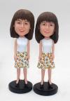 Custom bobbleheads- female in dress