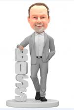 Custom boss bobblehead doll made from photo