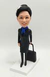 Custom bobblehead-female flight attendant