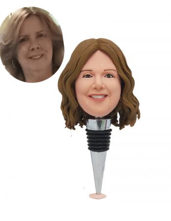 Personalized Wine Stopper Custom Bobble Head Wine Stoppers