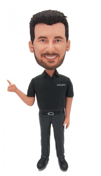 Personalized Christmas bobbleheads for boss