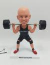 Custom bobblehead barbell lifting